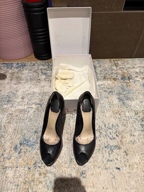 Dior black stiletto heels sz 40 EU